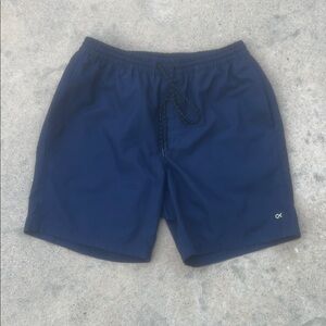 Outerknown Men's Nomadic Volley Quick Dry Swim Short Navy Blue Size L
